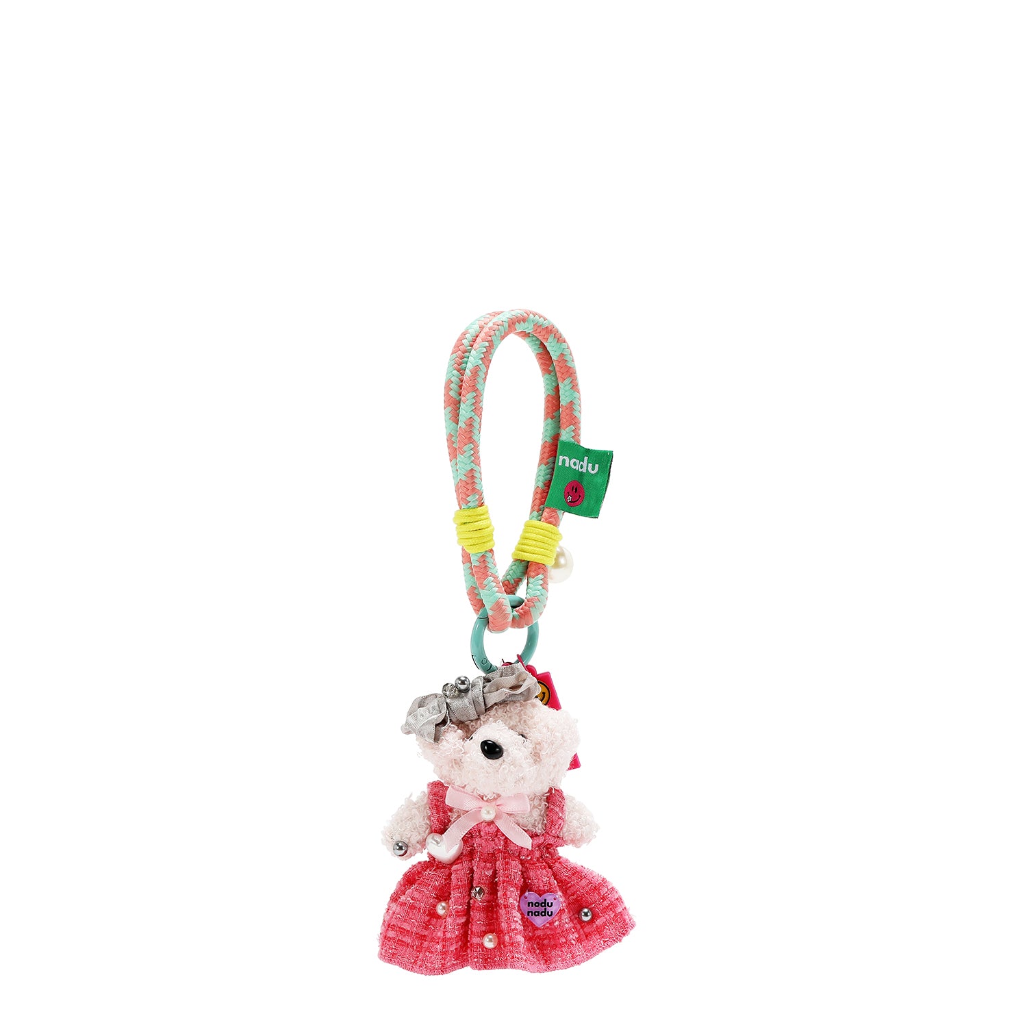 KIKI BEAR PINK DRESS CHARM